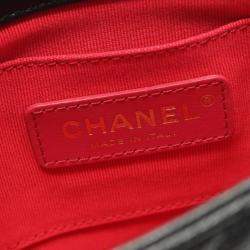 Pre Owned حقيبة كتف شانيل ماتلاسي كامليا جلد العجل محبب سوداء