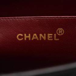 مملوكة مسبقًا Chanel Deca Matelasse 34 Shoulder Bag Lambskin Leather Black