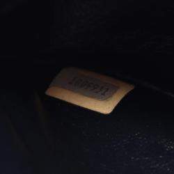 Pre Owned Chanel Matelasse Double Flap Shoulder Bag In Lambskin Sheepskin Navy