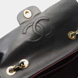 Pre Owned حقيبة كتف شانيل ديكا ماتالاسي 34 من جلد الخروف سوداء