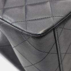 Pre Owned حقيبة كتف شانيل ديكا ماتالاسي 34 من جلد الخروف سوداء