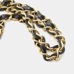 Pre Owned حقيبة كتف شانيل ديكا ماتالاسي 34 من جلد الخروف سوداء