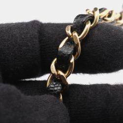 Pre Owned Chanel Matelasse Shoulder Bag In Grained Calfskin Leather Black