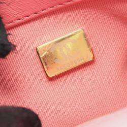 Pre Owned حقيبة كتف شانيل ماتلاسيه صغيرة جلد الخروف وردي