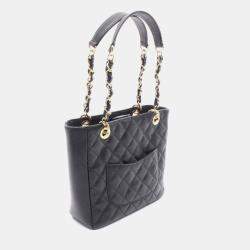 مملوكة مسبقًا Chanel Matelasse Pst Tote Bag In Caviar Grained Calfskin Black