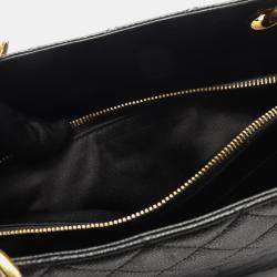 Pre Owned حقيبة توت جراند شوبينج شانيل ماتلاسي جلد عجل محبب كافيار أسود