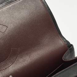 Pre Owned Chanel Classic Double Flap Jumbo Black Quilted Leather Bag