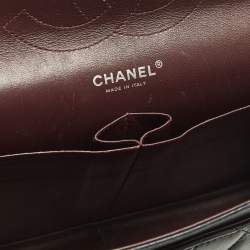 Pre Owned Chanel Classic Double Flap Jumbo Black Quilted Leather Bag