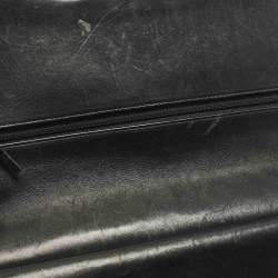 Pre Owned Chanel Classic Double Flap Jumbo Black Quilted Leather Bag