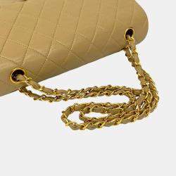 مملوكة مسبقًا Chanel Brown Medium Classic Lambskin Double Flap