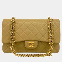 مملوكة مسبقًا Chanel Brown Medium Classic Lambskin Double Flap