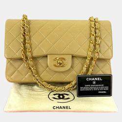 مملوكة مسبقًا Chanel Brown Medium Classic Lambskin Double Flap