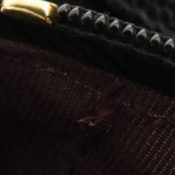 Pre Owned محفظة على سلسلة شانيل سوداء CC مبطنة كافيار