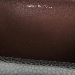 Pre Owned محفظة على سلسلة شانيل سوداء CC مبطنة كافيار