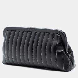 مملوكة مسبقًا Chanel Black Quilted Lambskin Mademoiselle Ligne Clutch