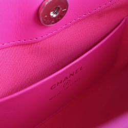 Pre Owned Chanel Nano Pink Calfskin 31 Shopping Bag