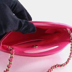 Pre Owned Chanel Nano Pink Calfskin 31 Shopping Bag