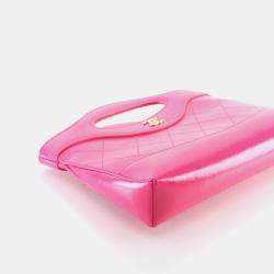Pre Owned Chanel Nano Pink Calfskin 31 Shopping Bag