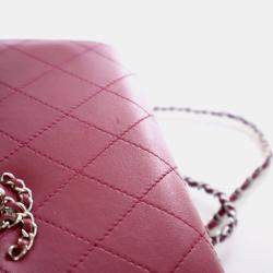 Pre Owned حقيبة شانيل زهرية جلد الحمل صغيرة على سلسلة SHW