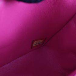 Pre Owned Chanel Mini Pink Lambskin Rectangular Classic Flap Bag