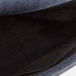 مملوكة مسبقًا حقيبة شانيل بوي تشيفرون دينيم أزرق كبير