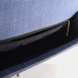 مملوكة مسبقًا حقيبة شانيل بوي تشيفرون دينيم أزرق كبير