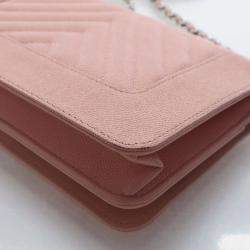 Pre Owned Chanel Caviar Mademoiselle Wallet On Chain (WOC)