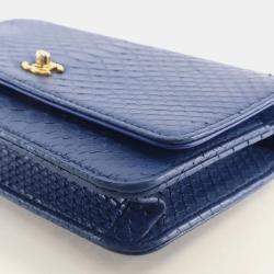 Pre Owned محفظة شانيل بايثون سلسلة (WOC)