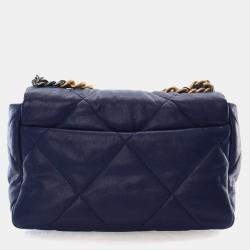 Pre Owned Chanel Medium Lambskin 19 Flap Bag