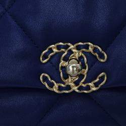 Pre Owned Chanel Medium Lambskin 19 Flap Bag