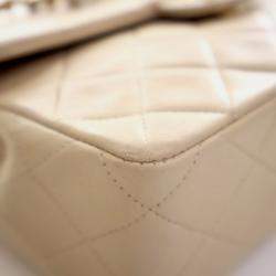 Pre Owned حقيبة شانيال فينتاج كلاسيك فلاب جلد خروف مربع بحجم صغير