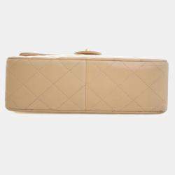 Pre Owned حقيبة شانيال فينتاج كلاسيك فلاب جلد خروف مربع بحجم صغير