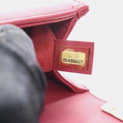 مملوكة مسبقًا Chanel Small Calfskin Top Handle Boy Bag