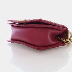 مملوكة مسبقًا Chanel Small Calfskin Top Handle Boy Bag