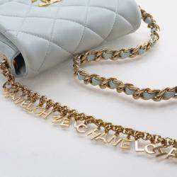 Pre Owned Chanel Mini Lambskin Square Flap Bag