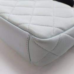 Pre Owned Chanel Mini Lambskin Square Flap Bag