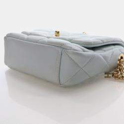 Pre Owned Chanel Mini Lambskin Square Flap Bag