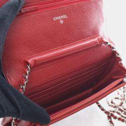 Pre Owned Chanel Caviar Wallet On Chain (WOC)