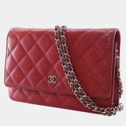 Pre Owned Chanel Caviar Wallet On Chain (WOC)
