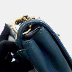 Pre Owned Chanel Mini Lambskin Curved Shoulder Bag