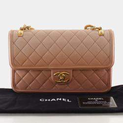 Pre Owned Chanel Medium Caviar Sunset On The Sea Flap