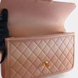 Pre Owned Chanel Medium Caviar Sunset On The Sea Flap