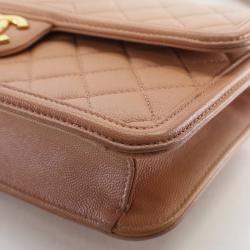 Pre Owned Chanel Medium Caviar Sunset On The Sea Flap