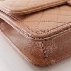 Pre Owned Chanel Medium Caviar Sunset On The Sea Flap