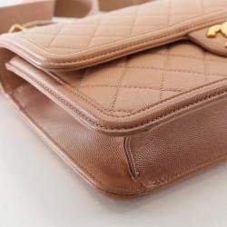 Pre Owned Chanel Medium Caviar Sunset On The Sea Flap