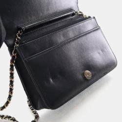 Pre Owned Chanel Lambskin Lucky Charms Wallet On Chain (WOC)