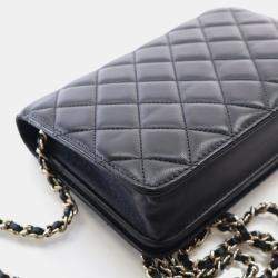 Pre Owned Chanel Lambskin Lucky Charms Wallet On Chain (WOC)