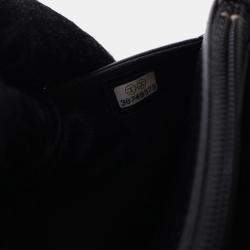 Pre Owned محفظة بسلسلة شانيل كافيار بوي