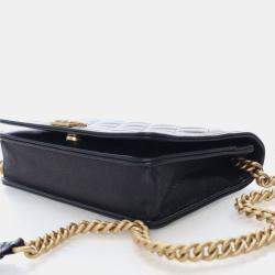 Pre Owned محفظة بسلسلة شانيل كافيار بوي