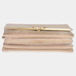 Pre Owned حقيبة فلاب شانيل شامواه كافيار مبطنة بيج سلسلة كوكو السيدة